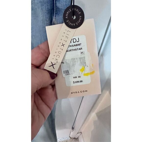 NYDJ NOT YOUR DAUGHTERS JEANS SLIM WATER CONSCIOUS DEMIN SIZE 16 NEW - Picture 6 of 15